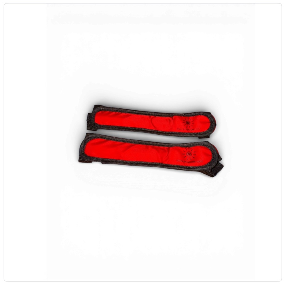 2 - Polybrite Velcro LED Dog Collar Safety Light Attachments - Small Dog 6” Long